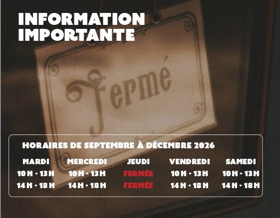 Fermetures Médiathèque