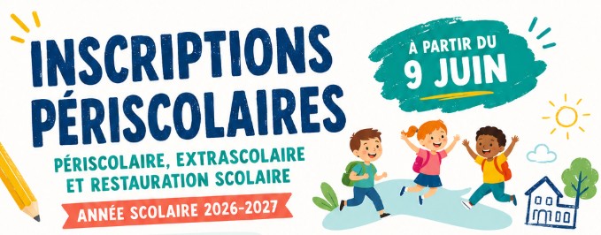 Inscriptions périscolaires 2026-2027